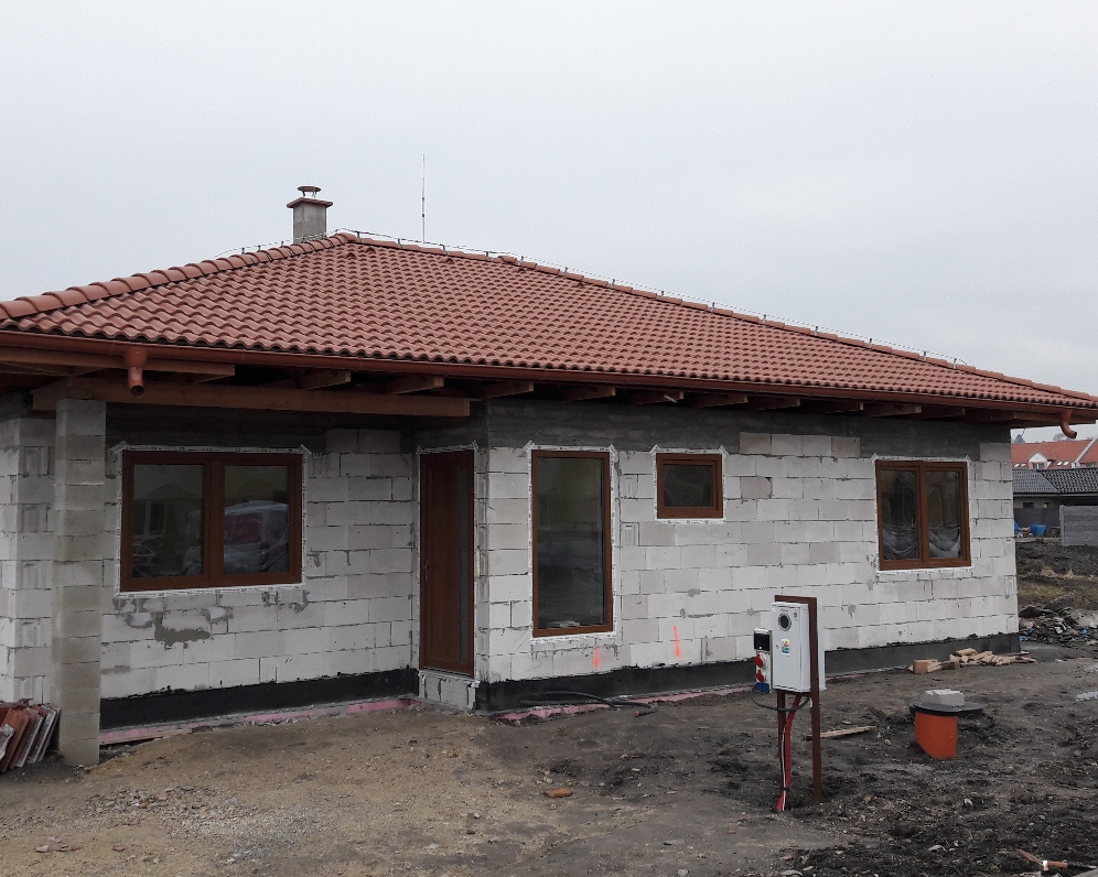 Novostavba 4 izbového bungalovu na Ulici Márie Terézie v Holíči – PREDANÉ