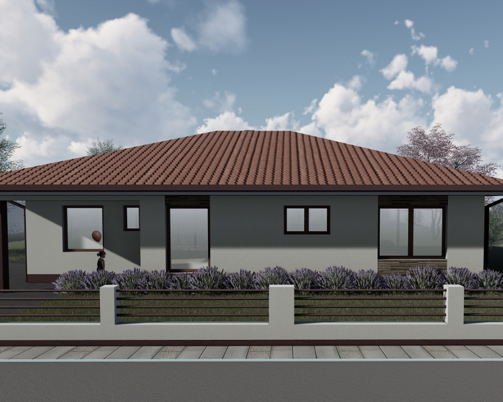 Novostavba 4 izbového bungalovu na Ulici Márie Terézie v Holíči – PREDANÉ
